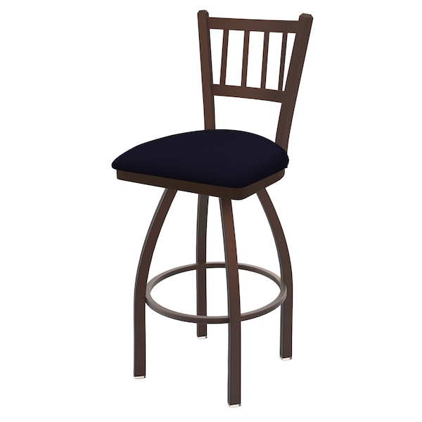 25" Swivel Counter Stool, Bronze Finish, Canter Twilight Seat